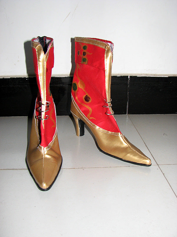 Dissidia 012: Duodecim Final Fantasy Cosplay Boots Red