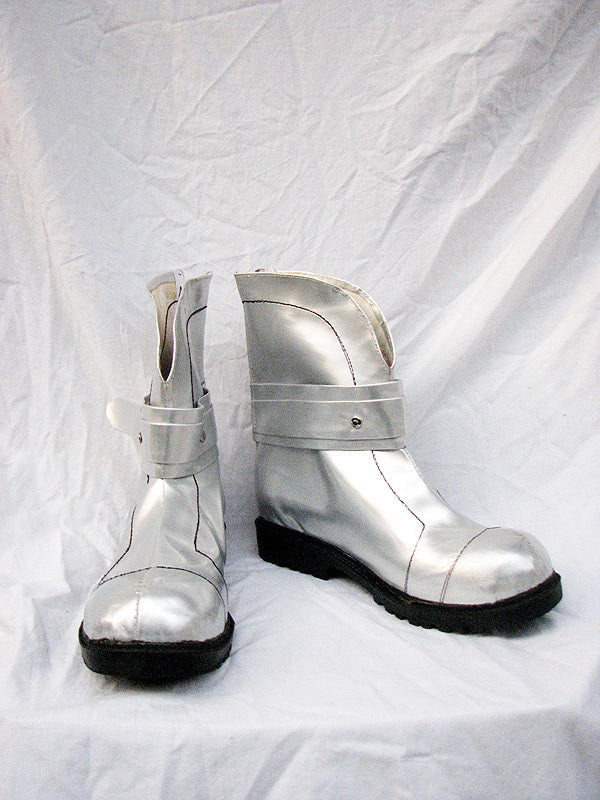 Macross Frontier Sheryl Nome Cosplay Boots Silver