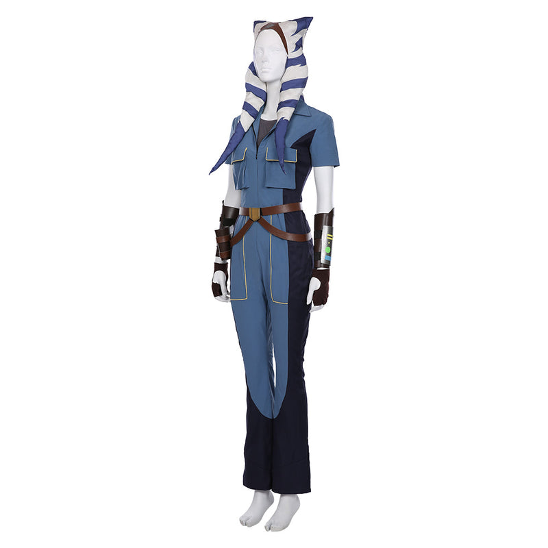 Star Wars: The Clone Wars Season 7 Ahsoka Tano Overalls Halloween Carnival Suit Cosplay Costume