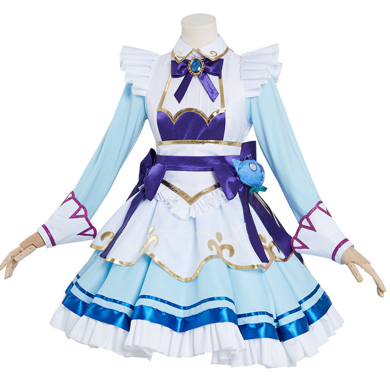 LoL League of Legends Gwen Cafe Maid Dress Halloween Carnival Cosplay Costume