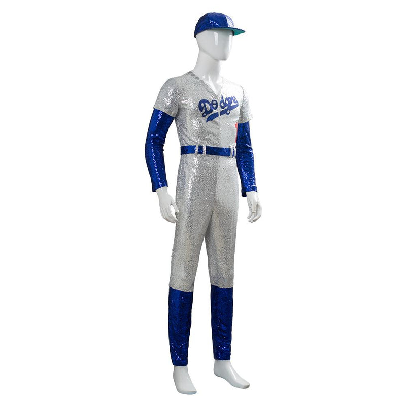 Rocketman Elton John Dodgers Baseball Uniform Cosplay Costume