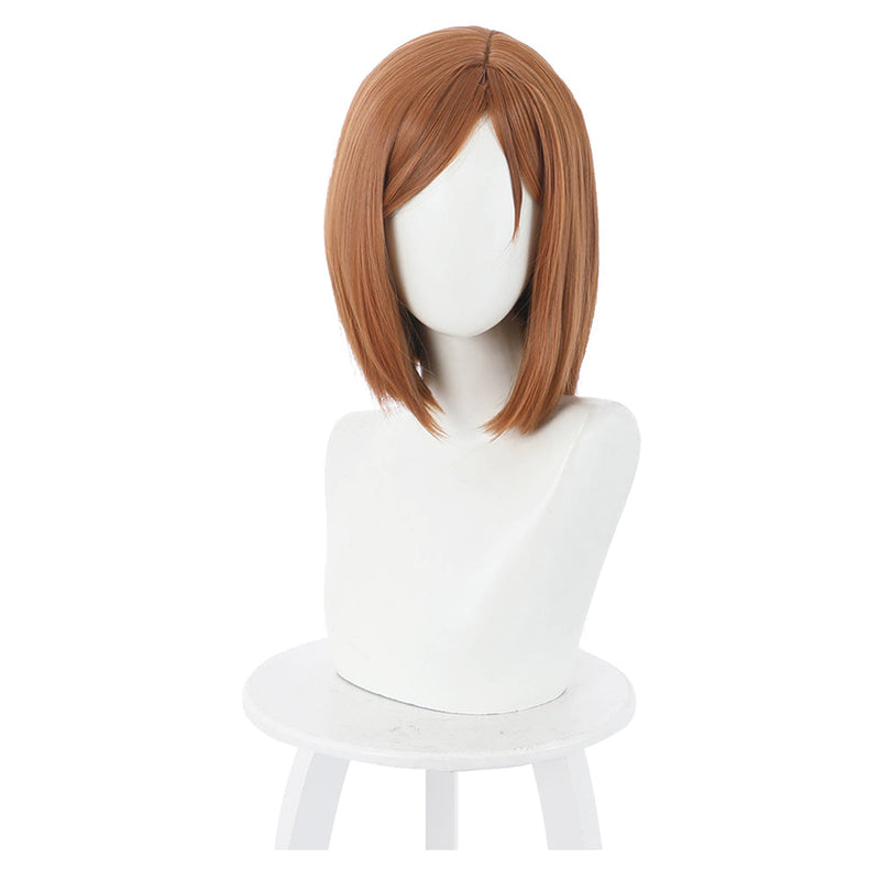 Jujutsu Kaisen Kugisaki Nobara Heat Resistant Synthetic Hair Carnival Halloween Party Props Cosplay Wig