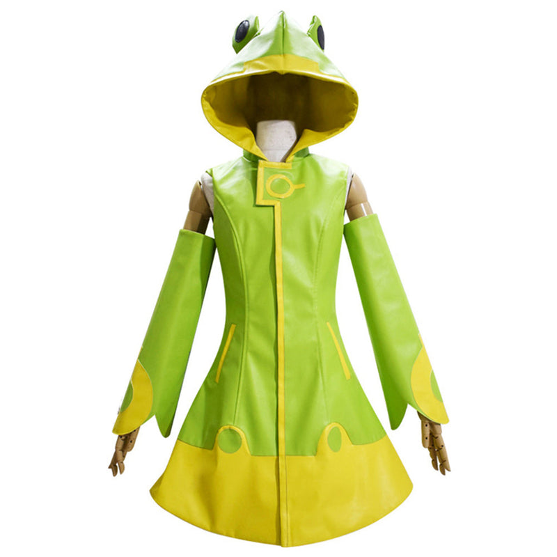 Anime Card Captor Kinomoto Sakura Green Raincoat Halloween Carnival Party Suit Cosplay Costume