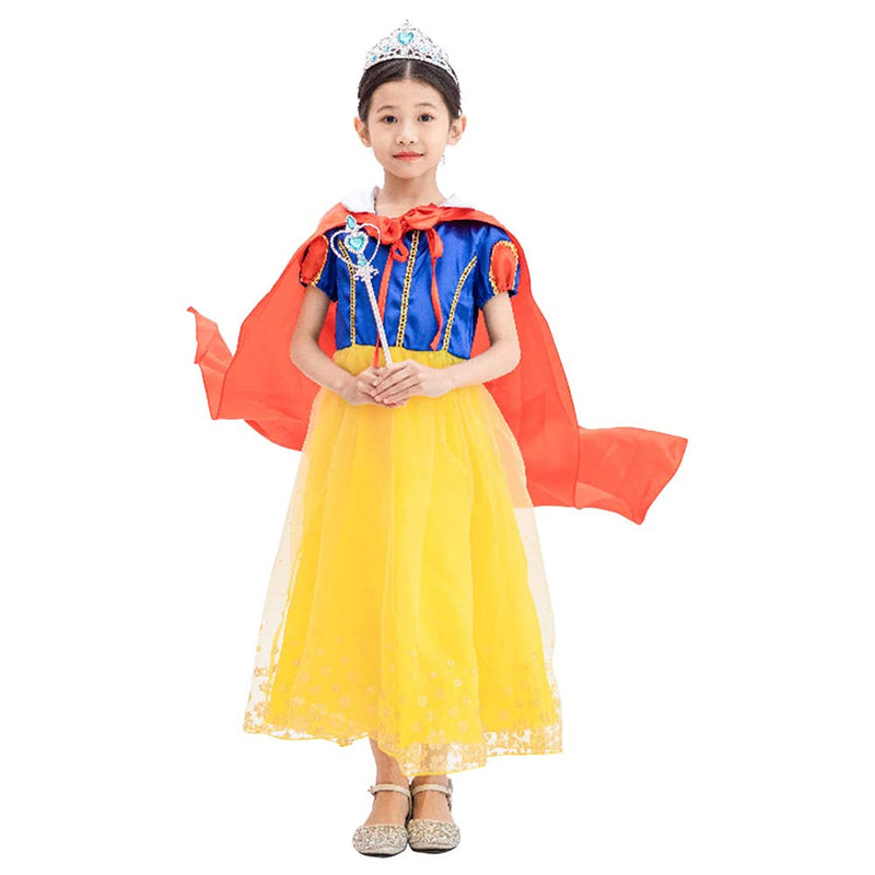 Snow White and the Seven Dwarfs Snow White Dress Kids Children Cosplay Costume