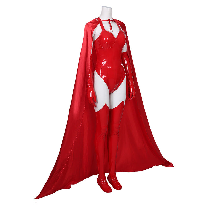 WandaVision2020- Sexy Scarlet Witch Wanda Maximoff Women Outfit Halloween Carnival Costume Cosplay Costume