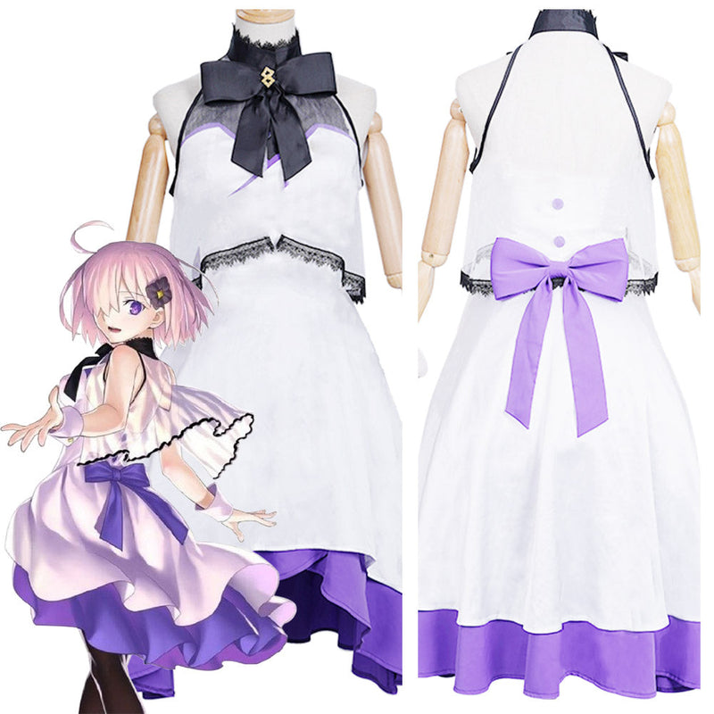 FGO Fate/Grand Order The Fifth Anniversary Mash Kyrielight Dress Outfits Halloween Carnival Suit Cosplay Costume