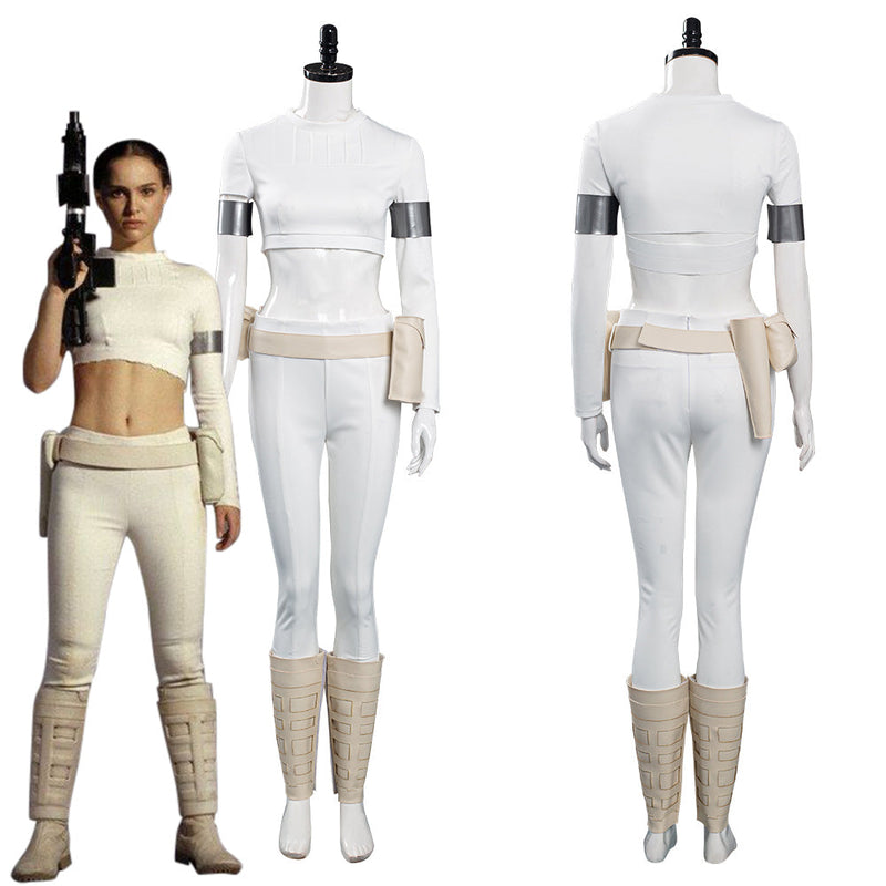 Adult and Kids Star Wars Padme Amidala Outfits Halloween Carnival Suit Cosplay Costume