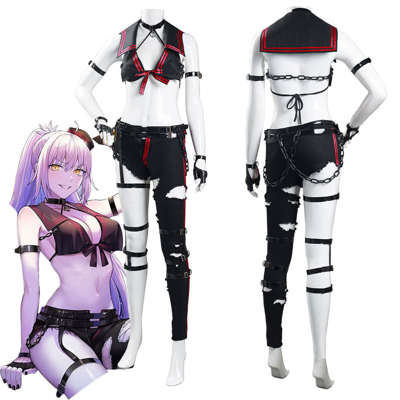 FGO Fate/Grand Order Imaginary Scramble Joan of Arc Jeanne d‘Arc Sailor Suit Outfits Halloween Carnival Suit Cosplay Costume