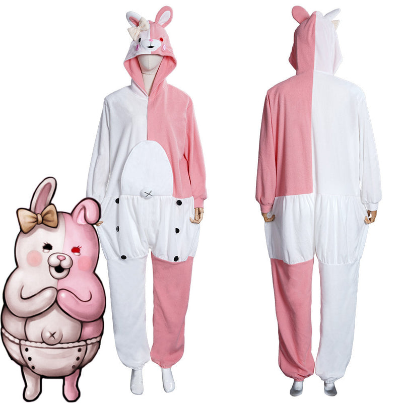 Danganronpa Dangan Ronpa Monokuma and Monomi Sleepwear Halloween Carnival Cosplay Costume