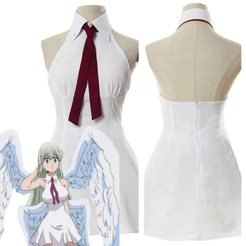 The Seven Deadly Sins: Wrath of the Gods Elizabeth Liones Costume for Girls Womens Halloween Cosplay Costume