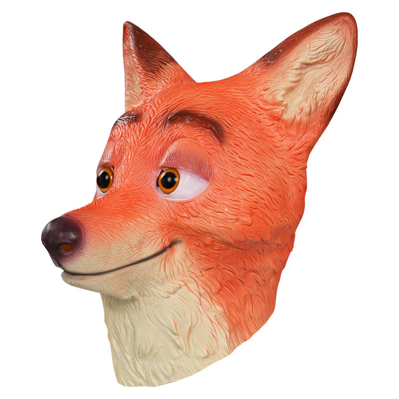 2022 Zootopia 2：Nick Mask Cosplay Latex Masks Helmet Halloween Party Costume Props