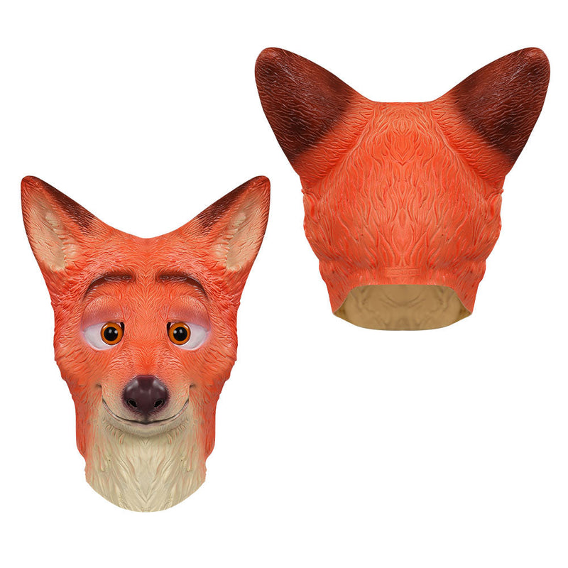 2022 Zootopia 2：Nick Mask Cosplay Latex Masks Helmet Halloween Party Costume Props