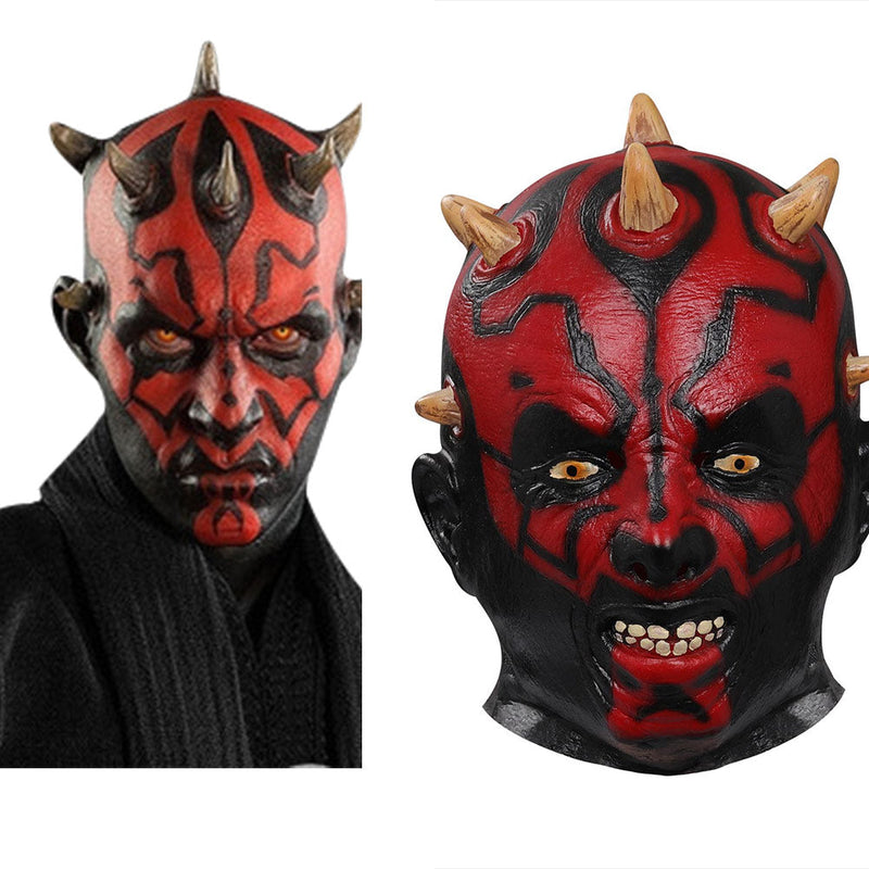 Star Wars：Darth Maul Mask Cosplay Latex Masks Helmet Costume Props