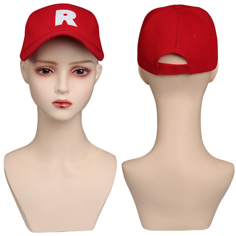 A League of Their Own Rockford Peaches Cosplay Baseball Hat Red Color Cap Costume Props