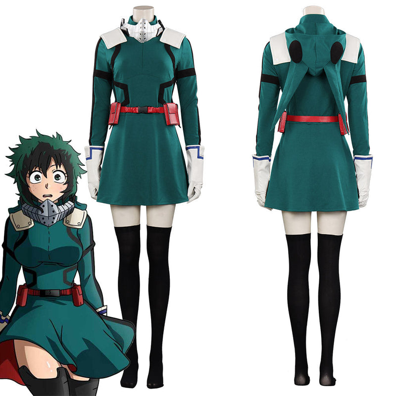 Boku no Hero Academia Midoriya Izuku Women Dress Outfits Halloween Carnival Suit Cosplay Costume