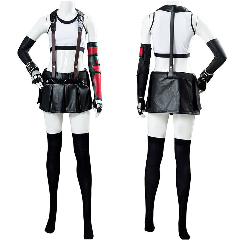 Final Fantasy VII FF7 Remake Tifa Lockhart Cosplay Costume Full Set Game Costume Outfits