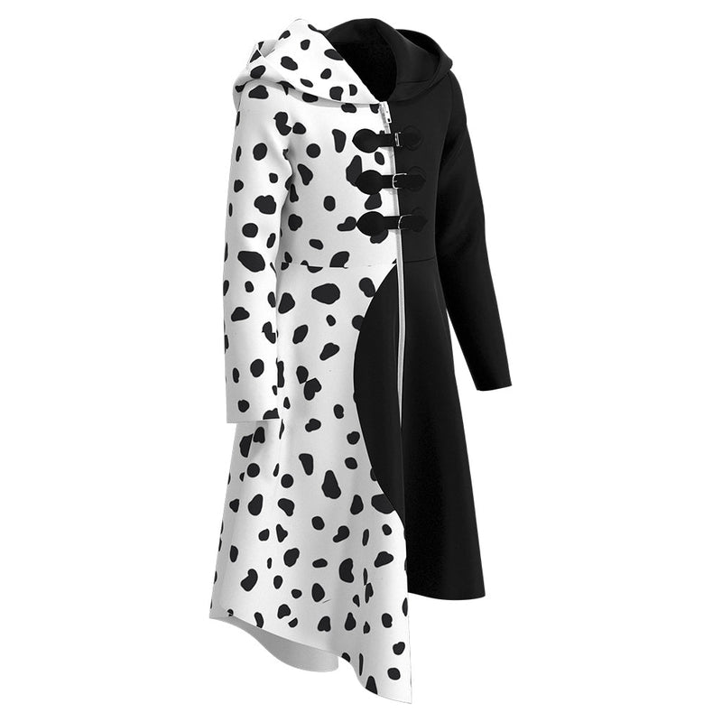 Cruella Halloween Costumes for Girls Kids Children Cosplay Costume