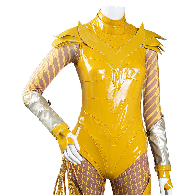 Wonder Woman 1984 Gold Jumpsuit Battle Suit WW84 Cosplay Costume