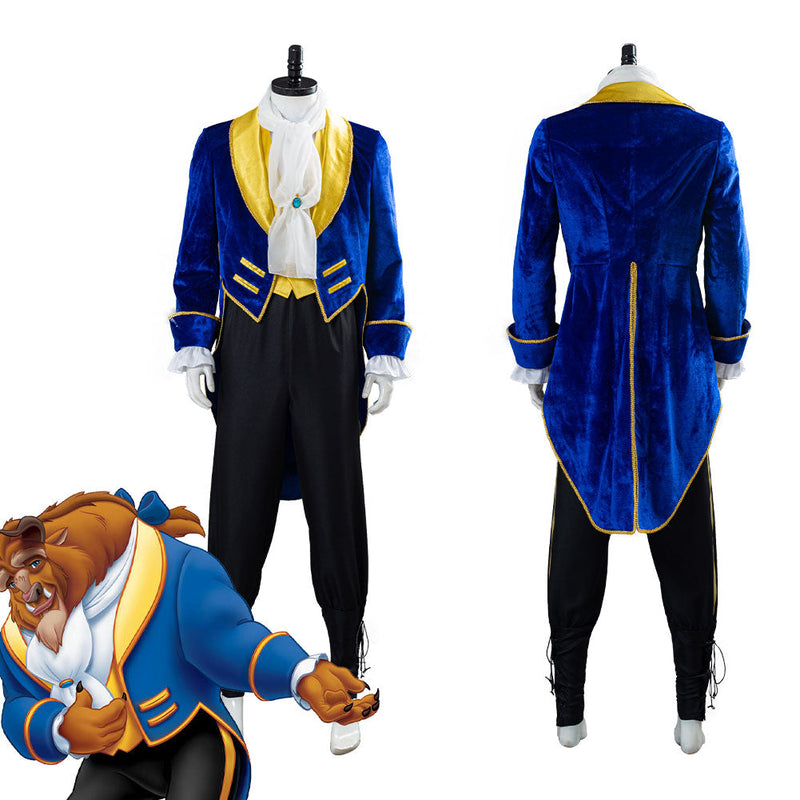 Men's Beauty And The Beast Prince Beast Cosplay Costume Halloween Carnival Costume