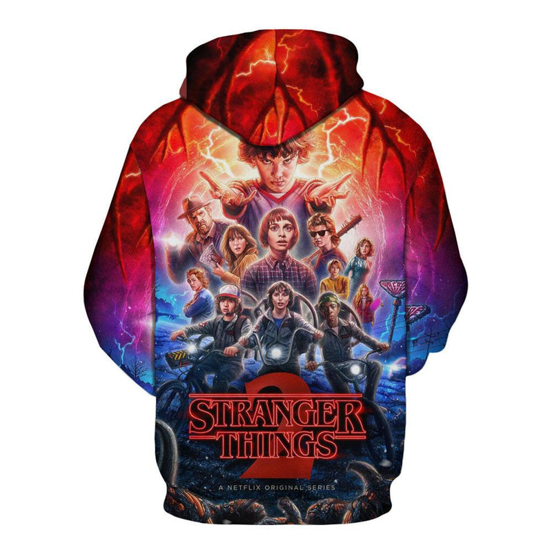 Stranger Things 3 Printed Cosplay Hoodie