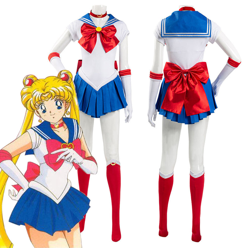 Sailor Moon Tsukino Usagi Uniform Dress Outfits Cosplay Costume