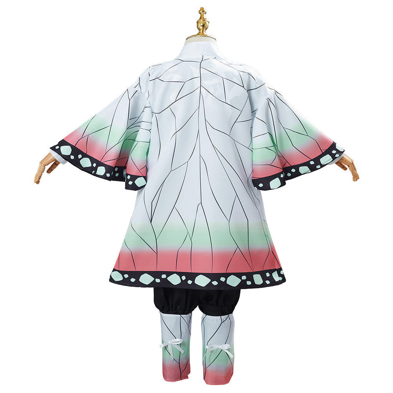 Demon Slayer Kochou Shinobu Uniform Outfit Halloween Carnival Suit Cosplay Costume for Kids Children