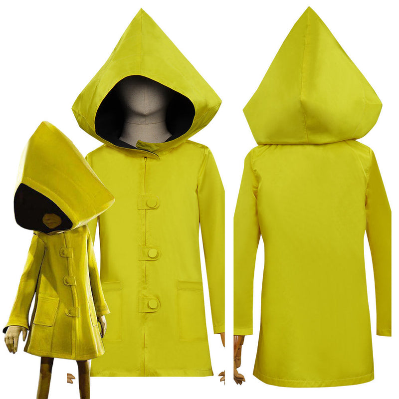 Little Nightmares II Six Yellow Coat Halloween Carnival Suit Kids child Cosplay Costume