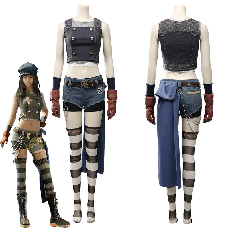 Final Fantasy VII Remake-Kyrie Canaan Women Uniform Outfit Halloween Carnival Costume Cosplay Costume