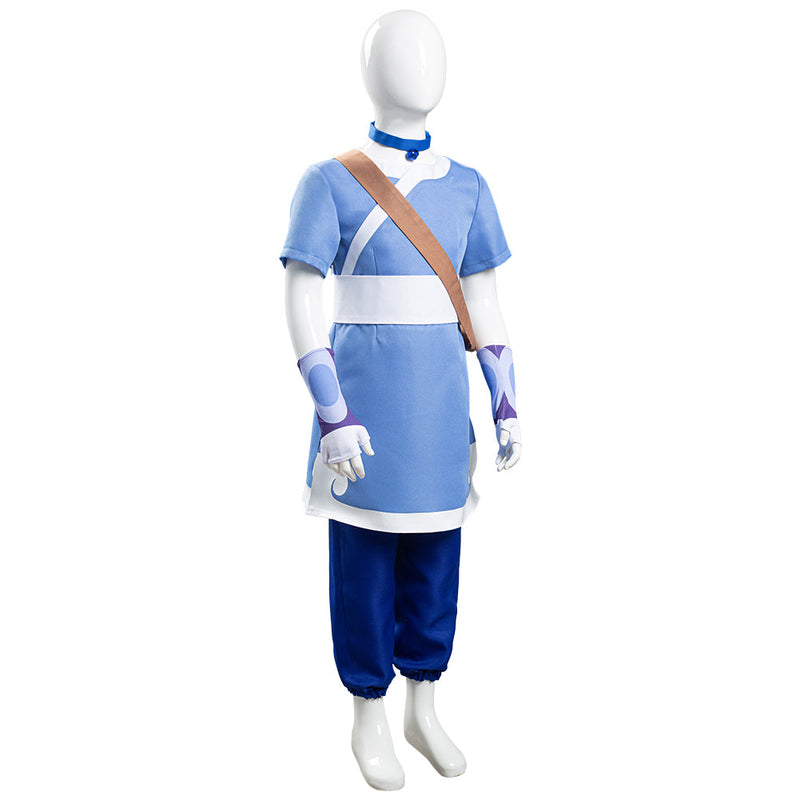 Avatar: the last Airbender Katara Kids Children Halloween Carnival Suit Cosplay Costume