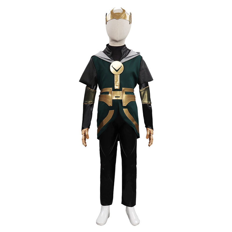 Loki Season 1 Kids Children Costumes Halloween Carnival Suit Cosplay Costume