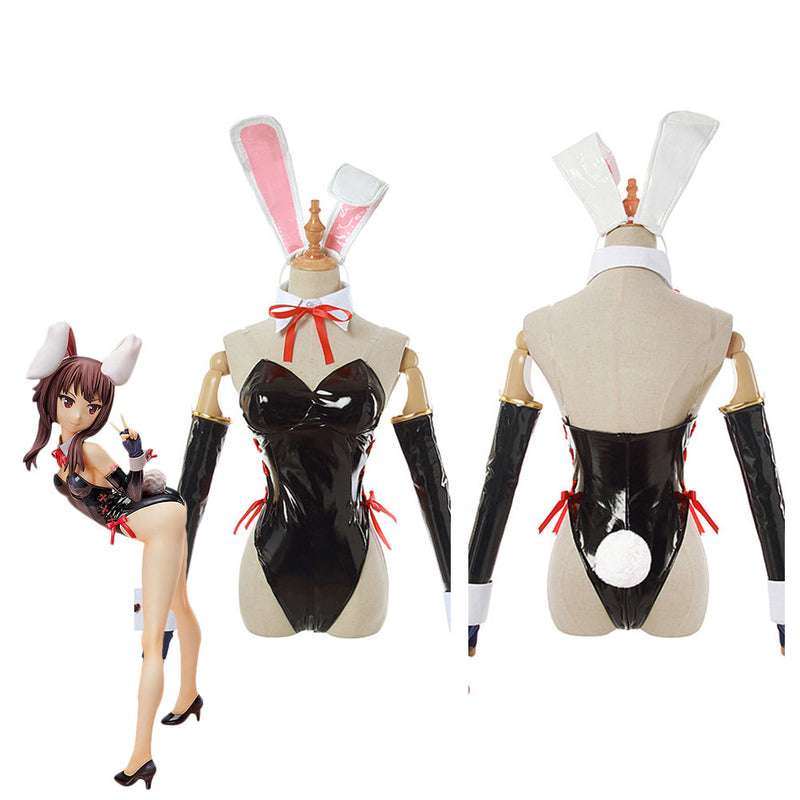 KonoSuba: God‘s Blessing on This Wonderful World! Megumin Bunny Girl Jumpsuit Outfits Halloween Carnival Suit Cosplay Costume