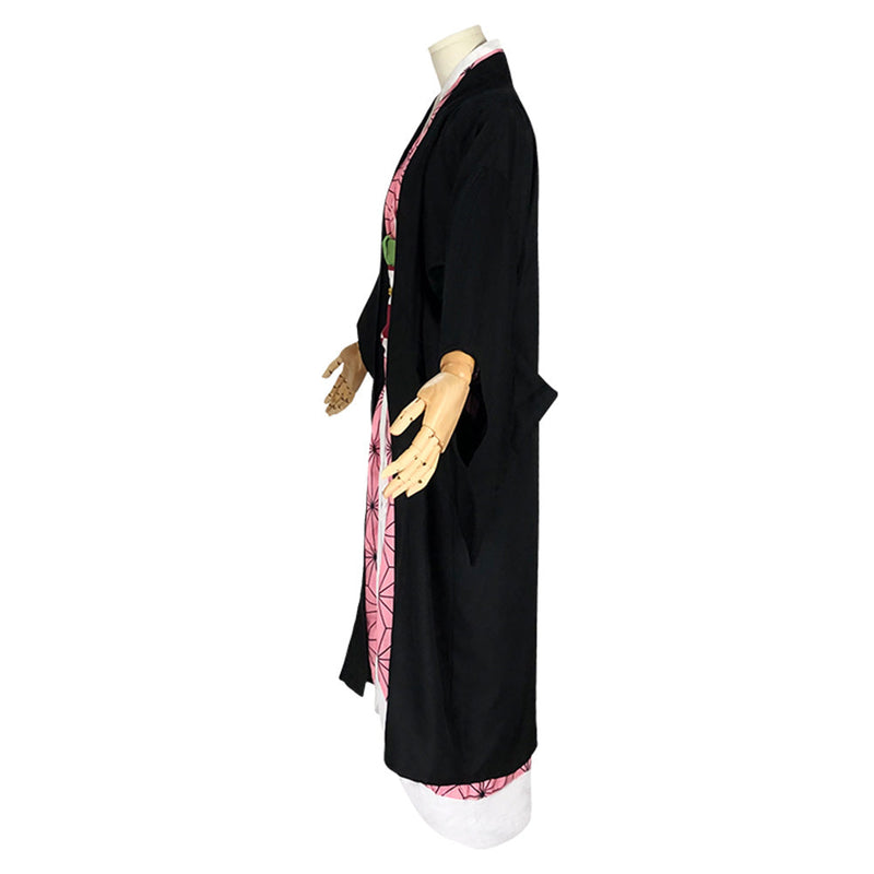 Demon Slayer Kamado Nezuko Adult Kimono Anime Cosplay Outfits Halloween Carnival Suit