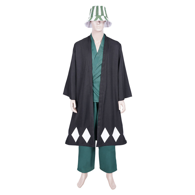 Anime Bleach Urahara Kisuke Coat Pants Hat Outfits Halloween Carnival Suit Cosplay Costume