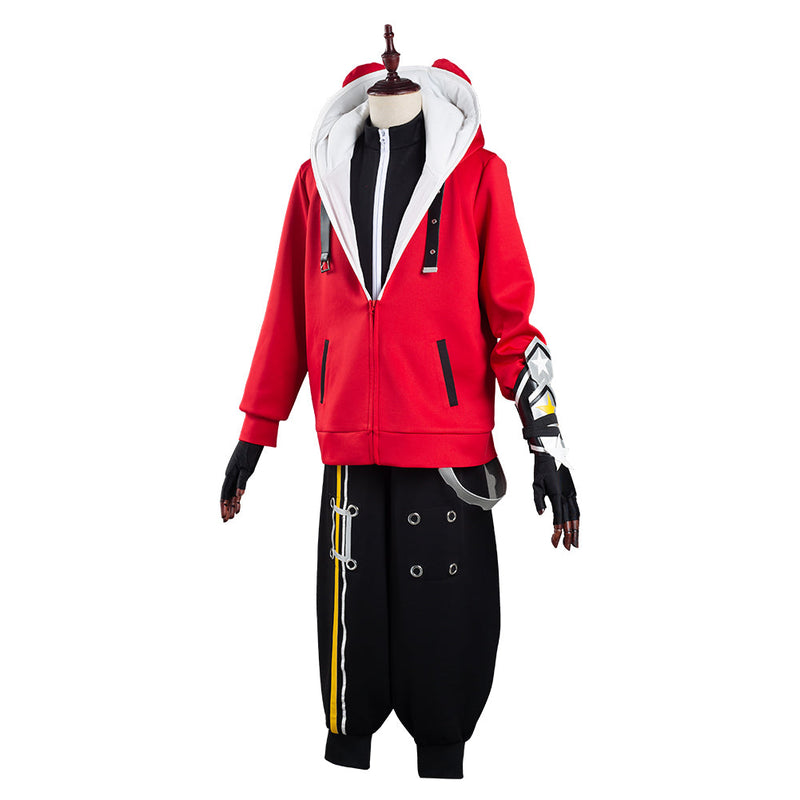 Game STAR SMASH Yu Red Braves Coat Pants Outfits Halloween Carnival Suit Cosplay Costume