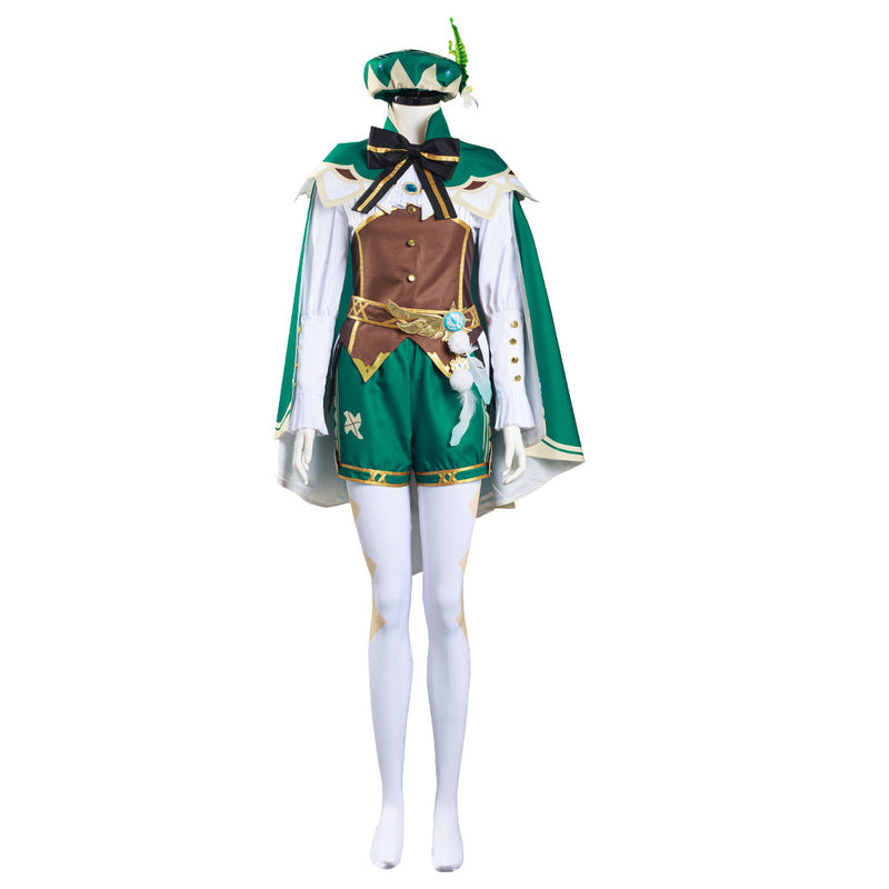 Game Genshin Impact Venti Shirt Halloween Carnival Suit Cosplay Costume