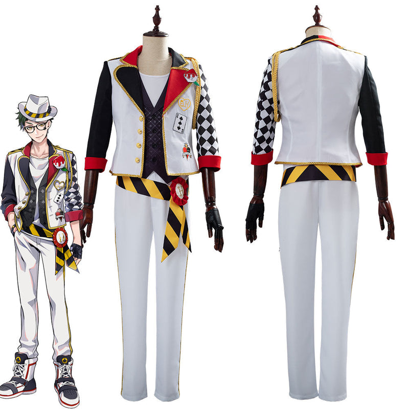 Game Twisted-Wonderland Alice in Wonderland Theme Trey Cosplay Costume