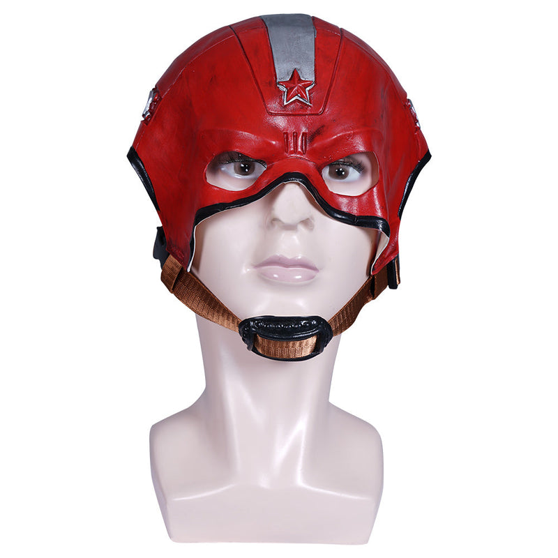 Black Widow Alexei Shostakov  Red Guardlian Helmet Masquerade Halloween Cosplay Costume Props Cosplay Latex Masks