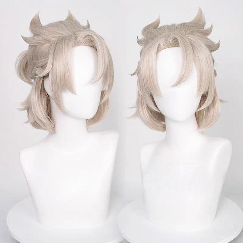 Genshin Impact Albedo Heat Resistant Synthetic Hair Carnival Halloween Party Props Cosplay Wig