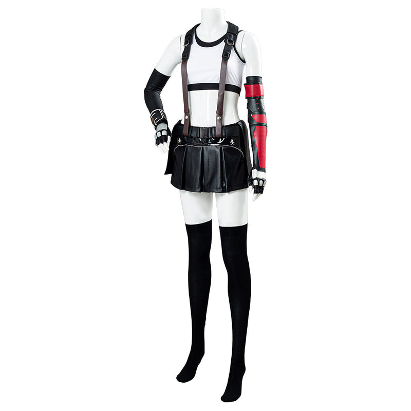 Final Fantasy VII FF7 Remake Tifa Lockhart Cosplay Costume Full Set Game Costume Outfits