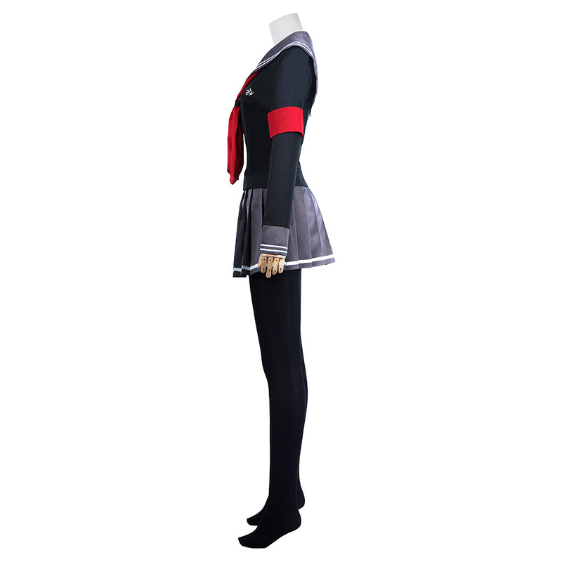 Super Danganronpa 2: Goodbye Desperate Academy-Peko Pekoyama School Uniform Dress Outfits Halloween Carnival Suit Cosplay Costume