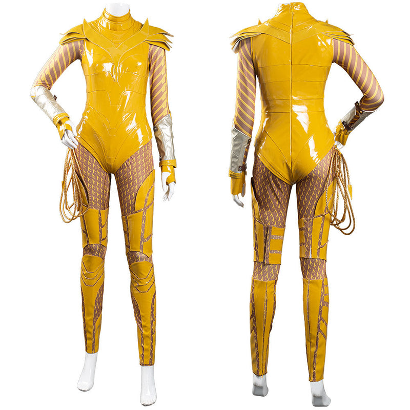 Wonder Woman 1984 Gold Jumpsuit Battle Suit WW84 Cosplay Costume