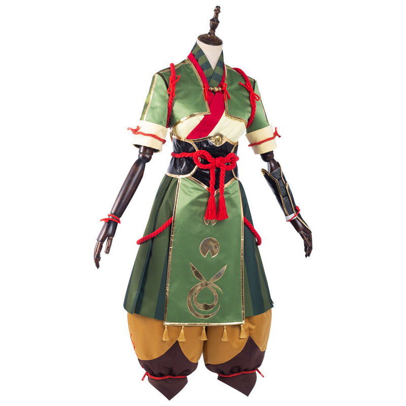 Monster Hunter Rise Yomogi Dress Halloween Carnival Suit Cosplay Costume