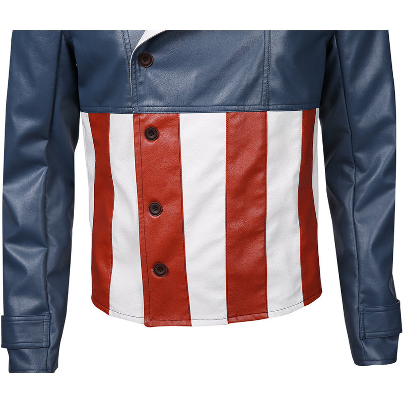 Avengers Game-Captain America Jacket Coat Cosplay Costume