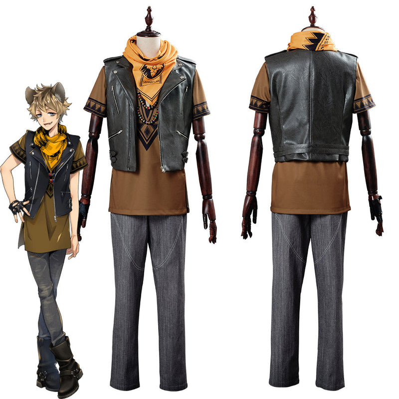 Game Twisted Wonderland Ruggie Bucchi Suit Cosplay Costume