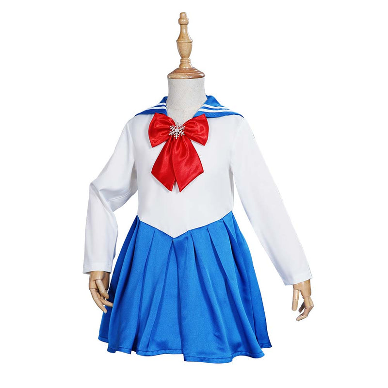 Sailor Moon Kids Girls Blue Dress Outfits Halloween Carnival Suit Cosplay Costume