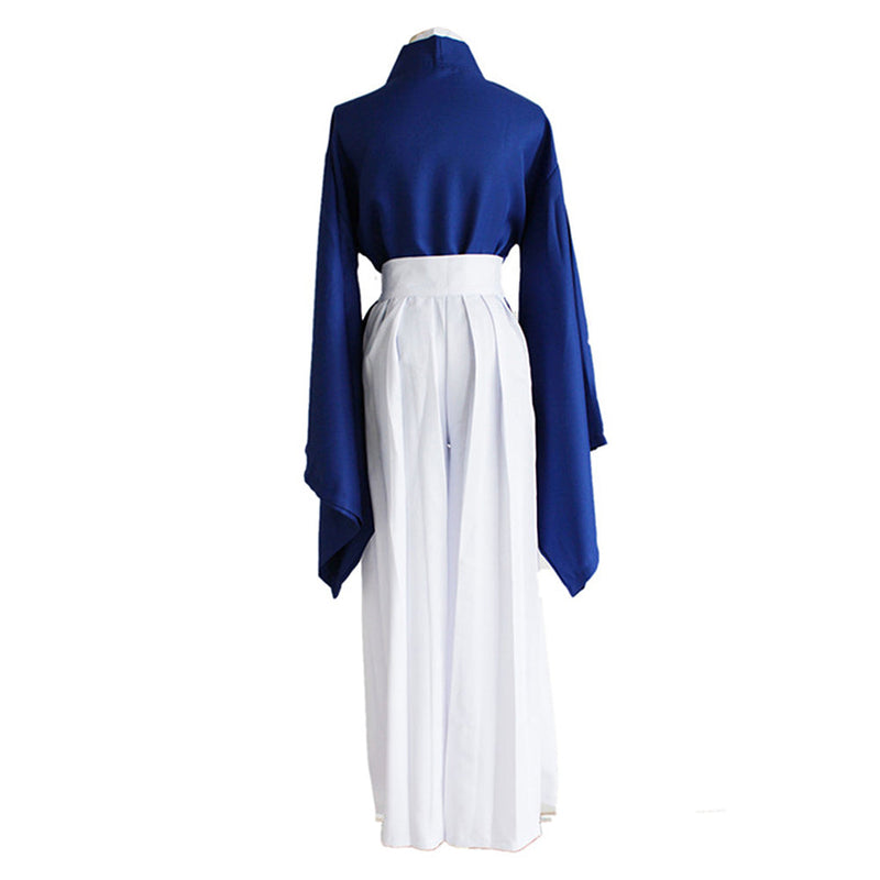 Anime Rurouni Kenshin Himura KENSHIN Blue Kendo Kimono Cosplay Costume