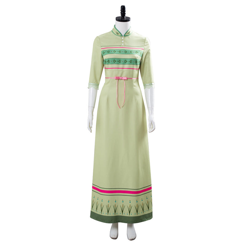 Frozen 2 Anna Nightgown Gown Green Arendelle Bedroom Dress Cosplay Costume