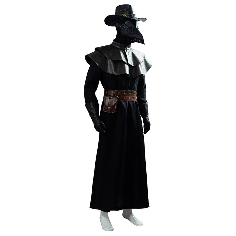 Plague Doctor Steampunk Bird Mask Cape Holloween Costume Cosplay Costume