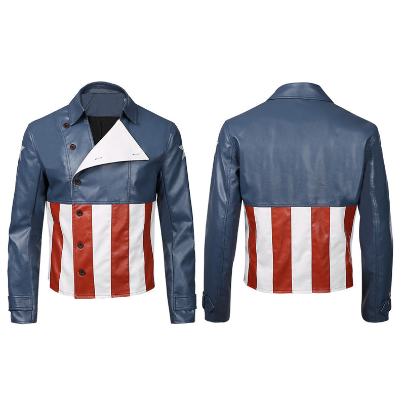 Avengers Game-Captain America Jacket Coat Cosplay Costume