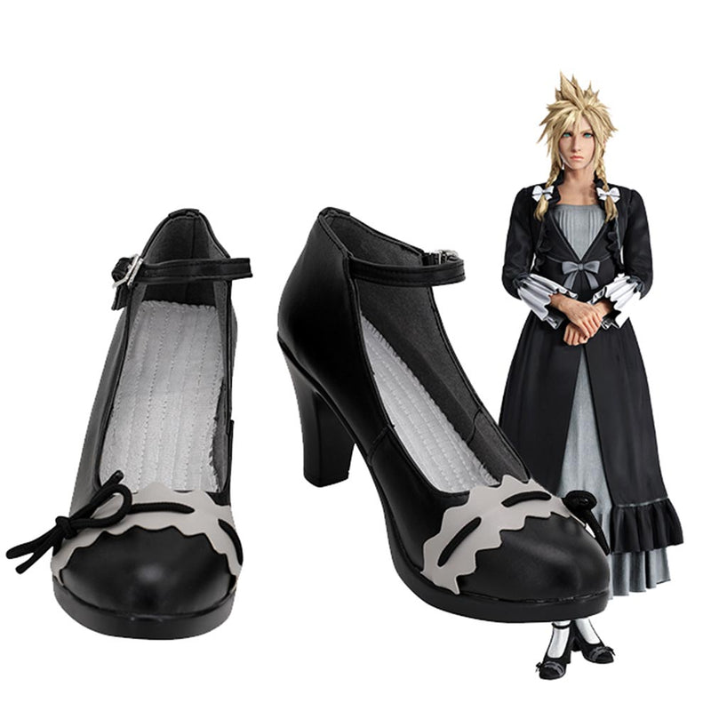 Final Fantasy VII Remake Cloud Strife Boots Halloween Costumes Accessory Custom Made for Women Cosplay Shoes